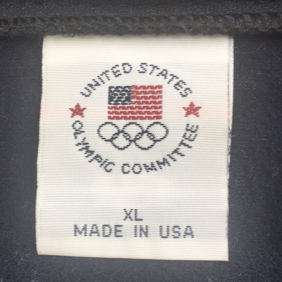 Vintage USA Olympic Committee Jacket XL Navy *B1 - Picture 4 of 7